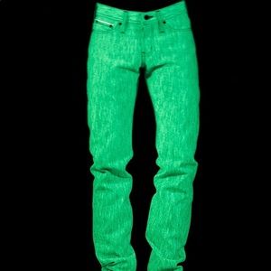 Naked & Famous Skinny 32M glow in the dark jeans